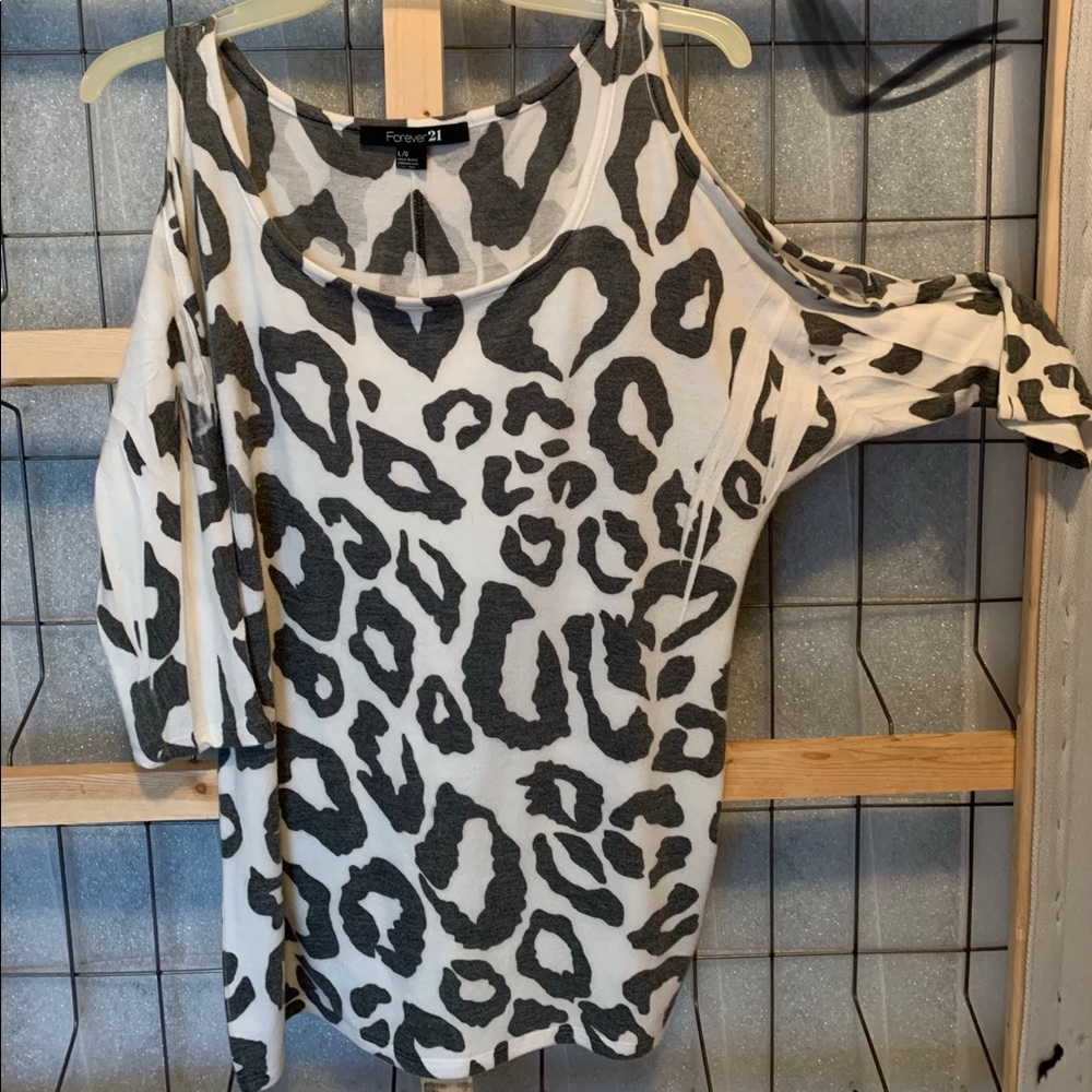 Cold shoulder sweater